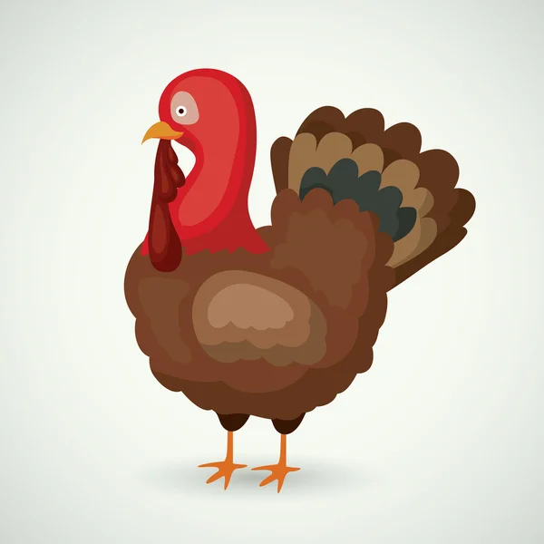 Turkey of Thanks given design — Stock vektor