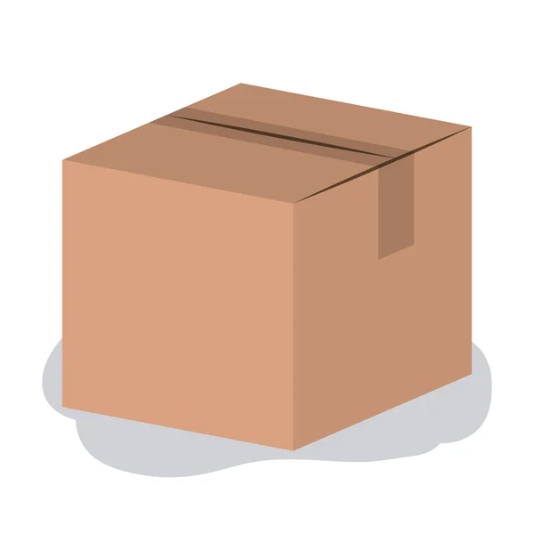 Paquete de entrega y concepto de almacenamiento — Archivo Imágenes Vectoriales