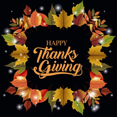 Yaprak çerçeve tasarım verilen teşekkür