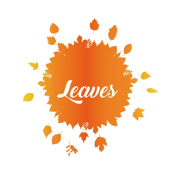 秋のシーズンのデザインの葉 — ストックベクタ