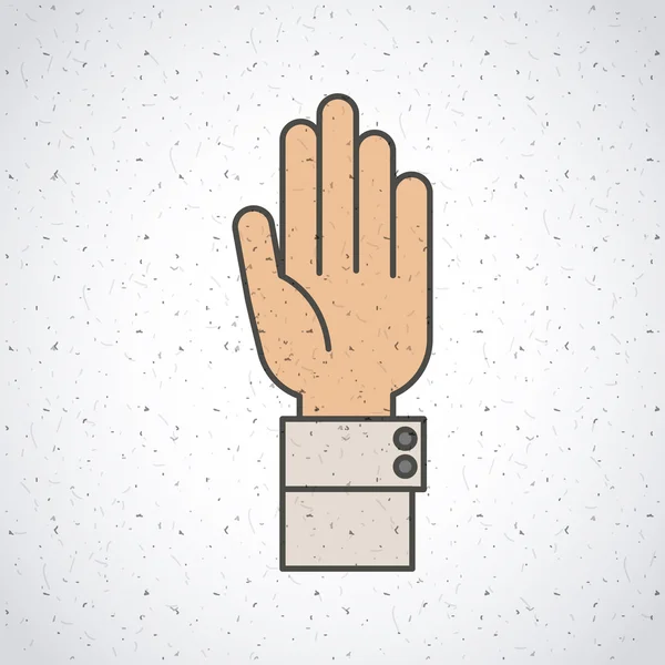 Conception du geste de la main — Image vectorielle