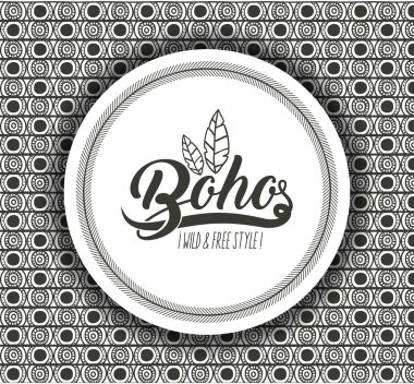 Boho daire bohemic ve süsleme tasarlamak