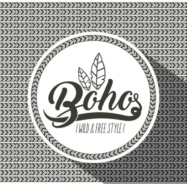 Boho daire bohemic ve süsleme tasarlamak