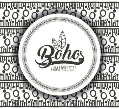Boho daire bohemic ve süsleme tasarlamak