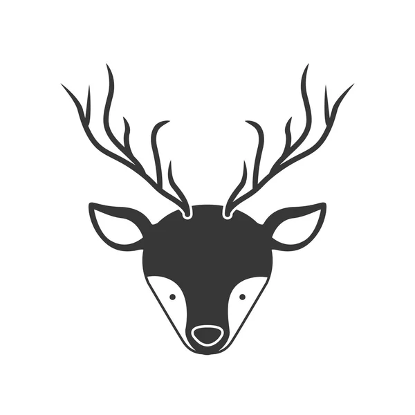 Twarz Zwierzęta Deer — Wektor stockowy