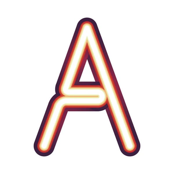 Consonat alfabeth un — Vettoriale Stock