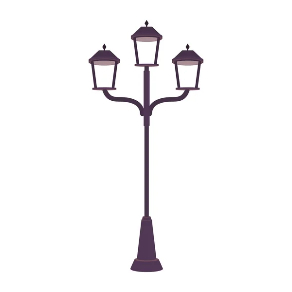 Icône de lampe de parc — Image vectorielle