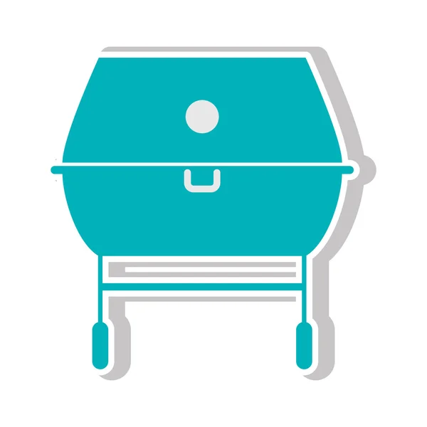 Barbacoa parrilla icono — Vector de stock