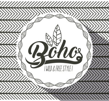 Boho daire bohemic ve süsleme tasarlamak