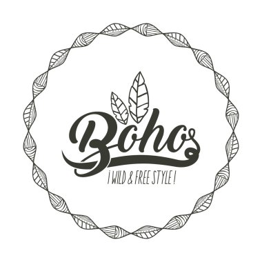 Boho daire bohemic ve süsleme tasarlamak