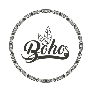 Boho daire bohemic ve süsleme tasarlamak