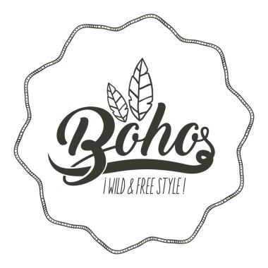 Boho daire bohemic ve süsleme tasarlamak