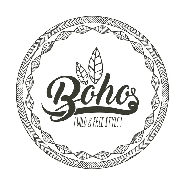 Boho daire bohemic ve süsleme tasarlamak