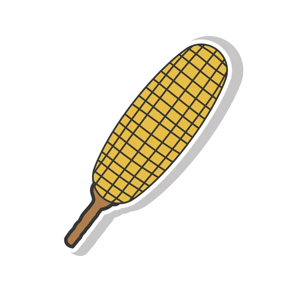 Кукурудза барбекю значок — стоковий вектор