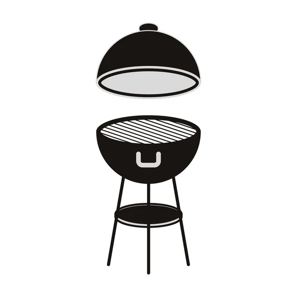 Barbacoa parrilla icono — Vector de stock