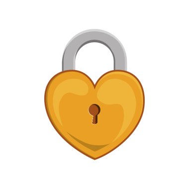 kalp şeklinde asma kilit