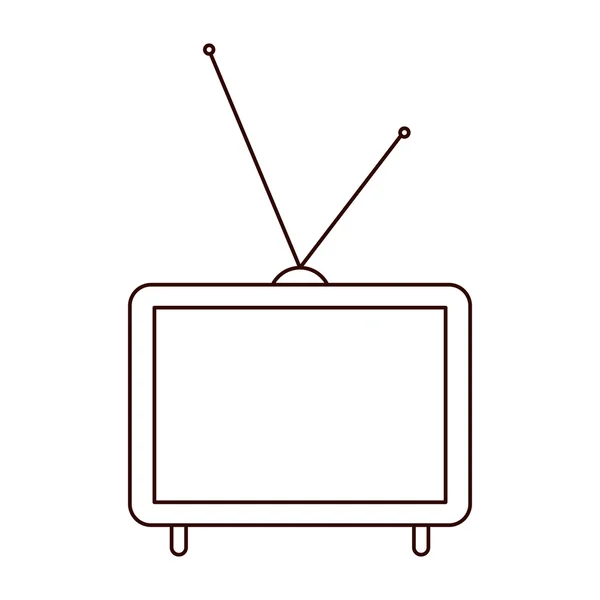 Ikona urządzenia telewizji — Wektor stockowy