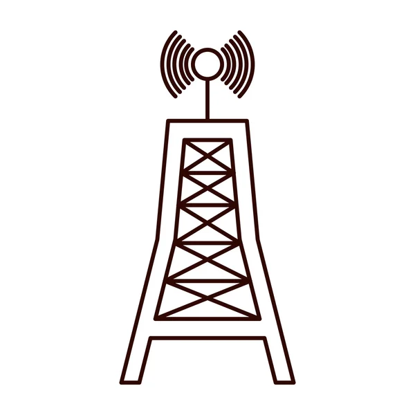 Antennenkommunikationsturm — Stockvektor