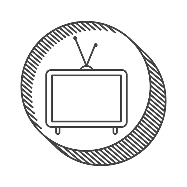 Icône du dispositif de télévision — Image vectorielle