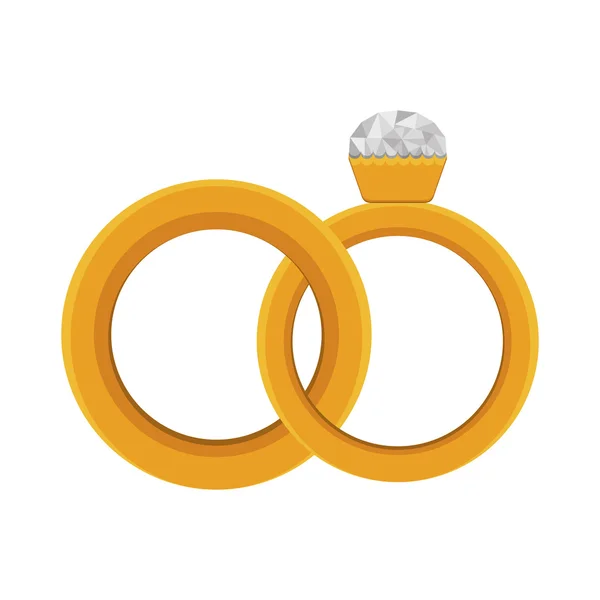 Icono anillo de diamante — Vector de stock