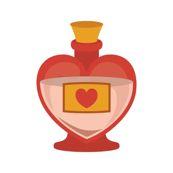 Love perfume bottle — Stockový vektor