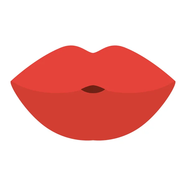 Labbra rosse della bocca — Vettoriale Stock