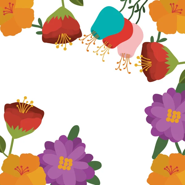 Mooie bloemen ontwerp — Stockvector