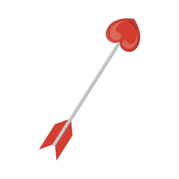 Archer wapen met hartsymbool — Stockvector