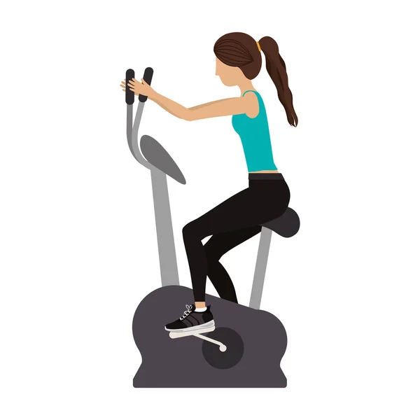 Fitnesstraining für Frauen — Stockvektor