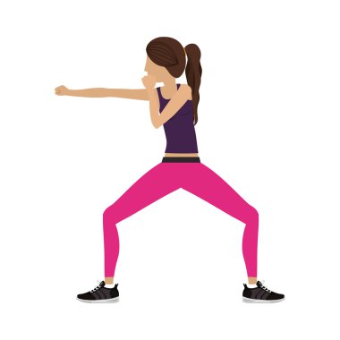 pozisyon yumruk siluet renk kadın dövüş sanatları savunma