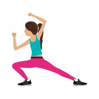 siluet renk kadın dövüş sanatları tekme