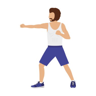 pozisyon yumruk siluet renk adam dövüş sanatları savunma