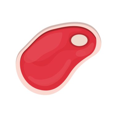 büyük biftek rengiyle siluet