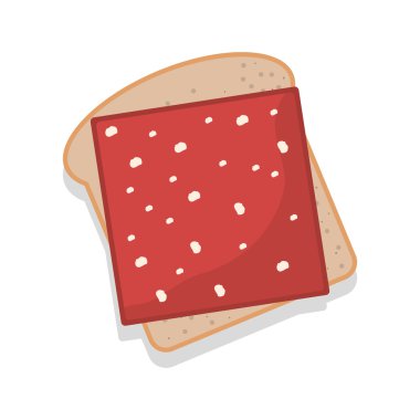 siluet renk ekmek ile jambon
