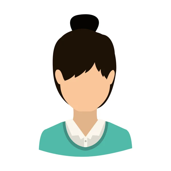 Avatar vrouw cartoon — Stockvector