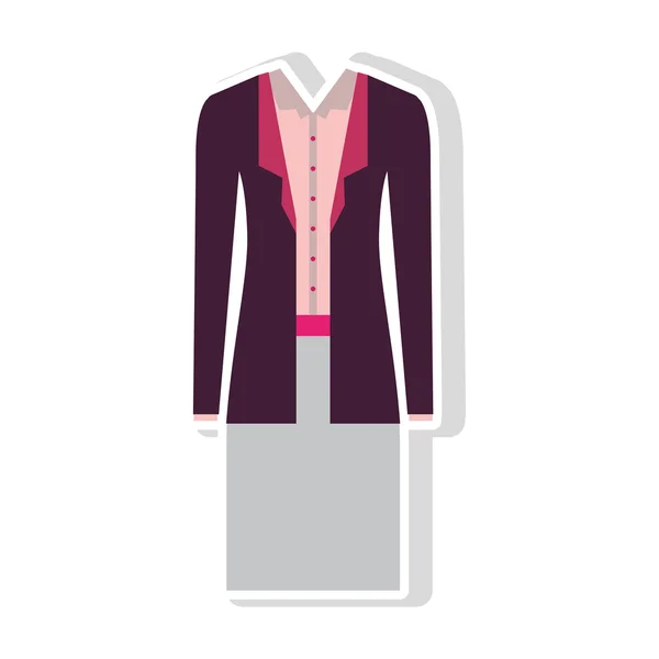 Vêtements femme exécutif — Image vectorielle