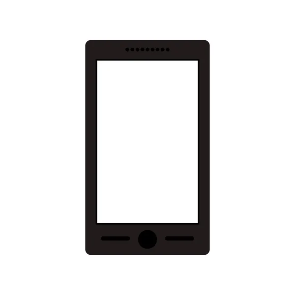 Tech téléphone portable tactile avec boutons — Image vectorielle