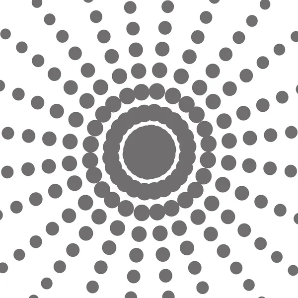 Points de motif en forme de soleil — Image vectorielle