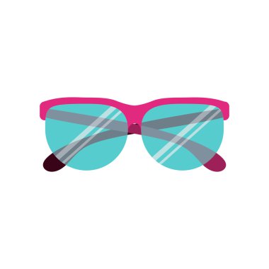 Çerçevesiz gözlük dairesel macenta grafikle