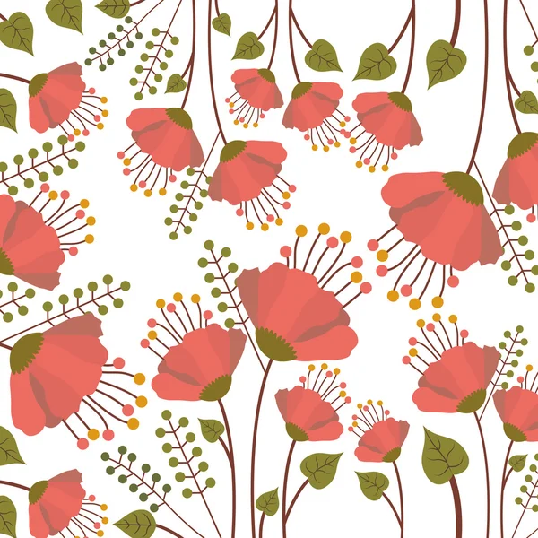 ピンクの花のデザイン — ストックベクタ