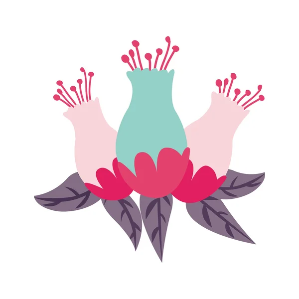 Krásné květiny ikona — Stockový vektor