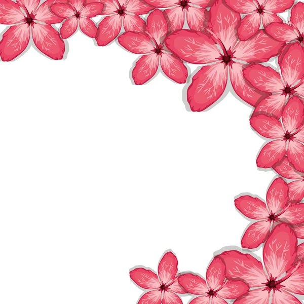 Diseño de flores tropicales — Vector de stock