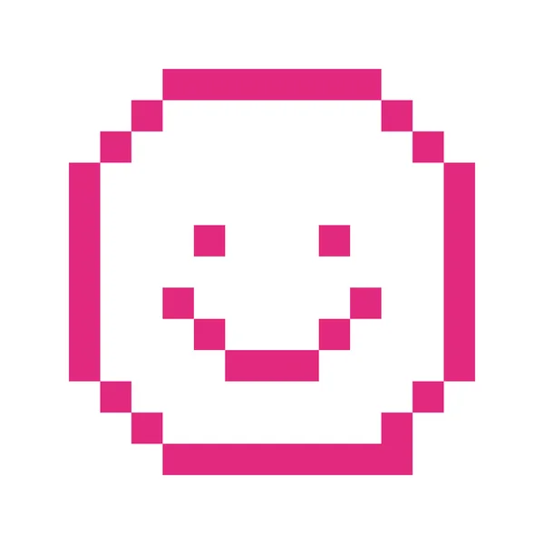 Pixel happy face — Διανυσματικό Αρχείο