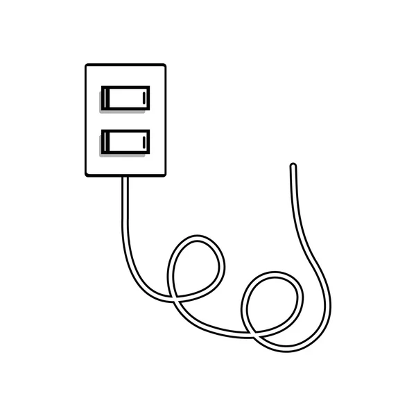 Icône interrupteur lumineux — Image vectorielle