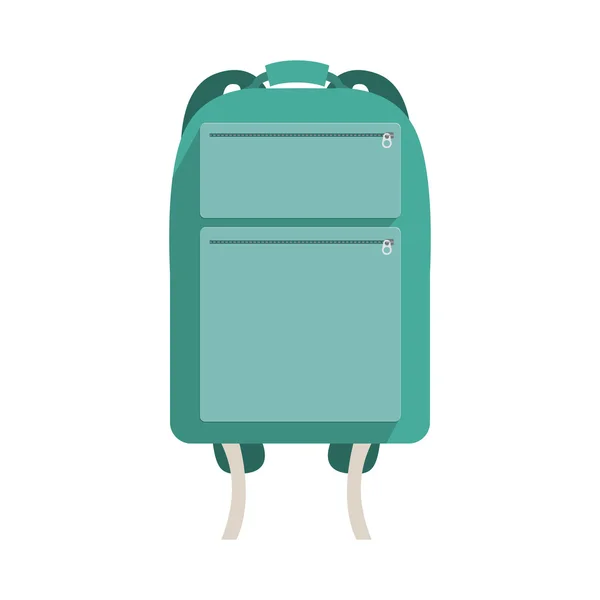 Travel sports briefcase green color — Διανυσματικό Αρχείο