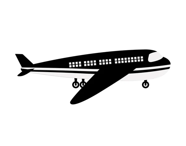 Icono del vehículo del avión — Vector de stock