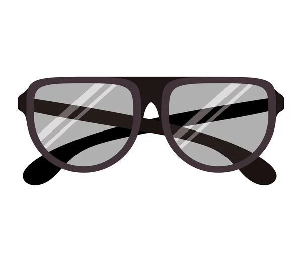 Graphic with glasses clasicc style — ストックベクタ
