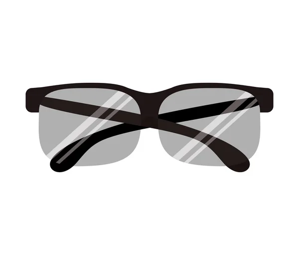 Gráfico con gafas sin montura oval — Vector de stock