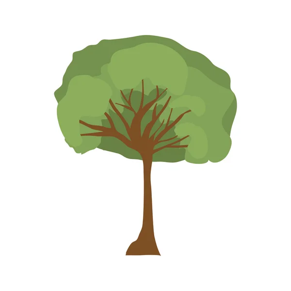 Groene boom pictogram — Stockvector