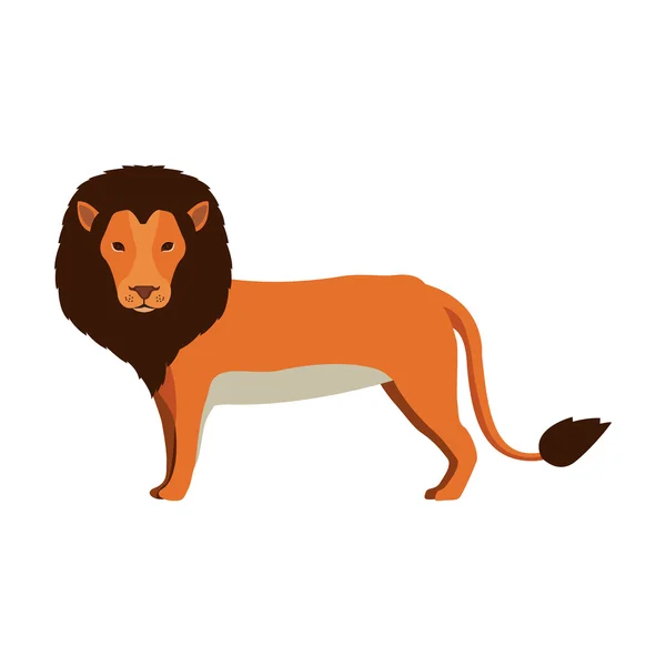 Піктограма тварина лев — стоковий вектор